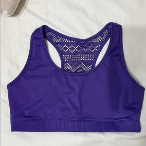 Zyia Purple Women's Bomber Sports Bra